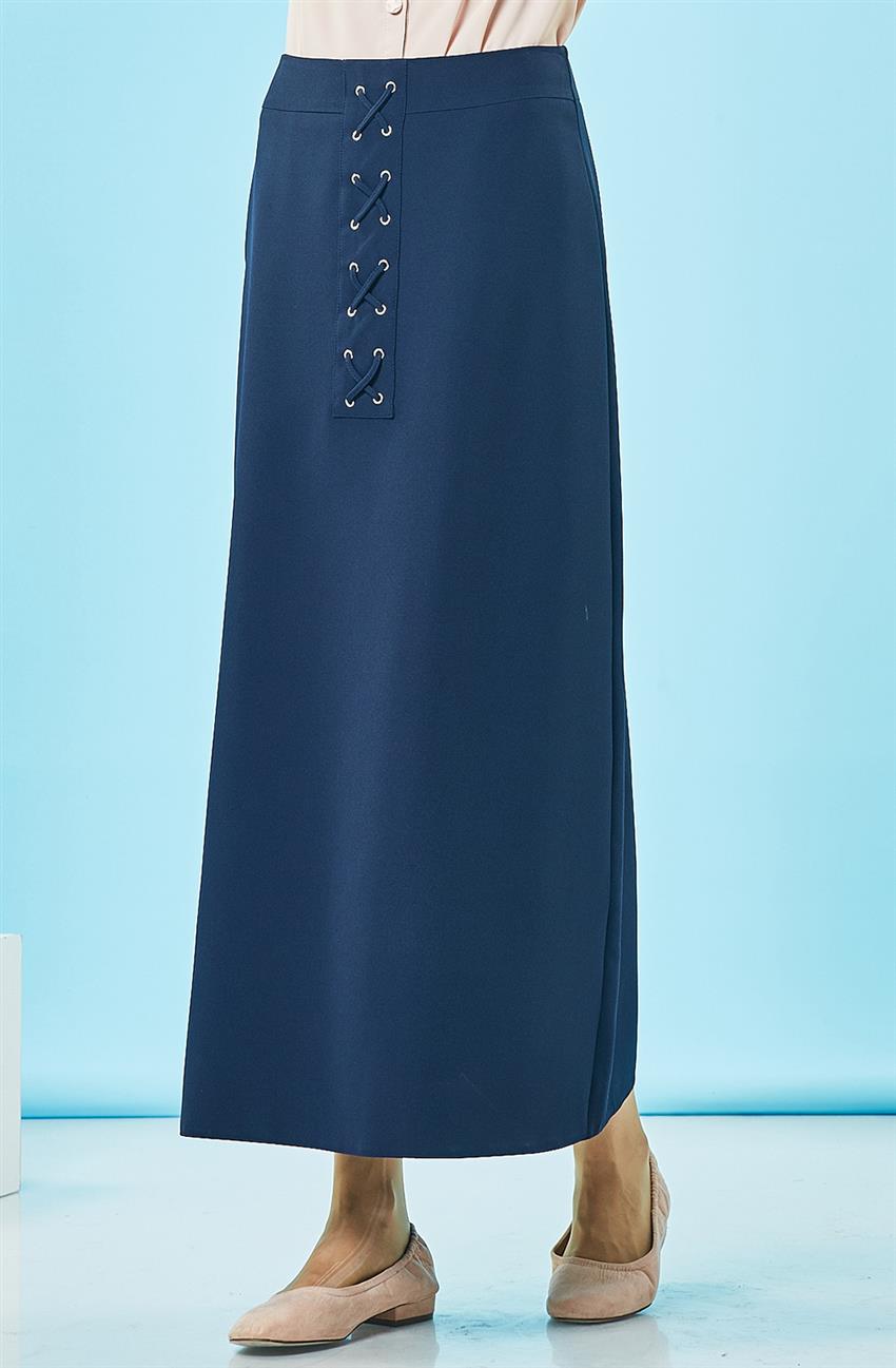 Skirt-Navy Blue 3669-17