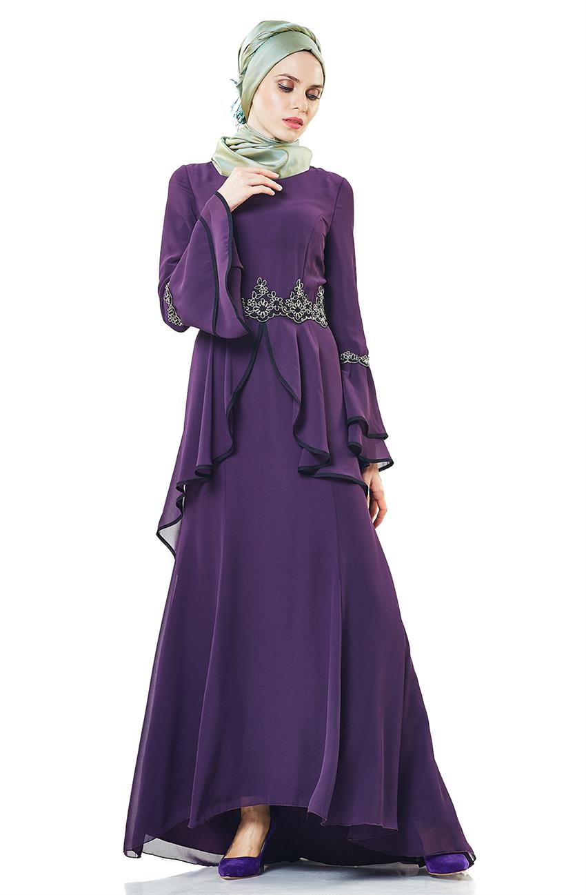 Evening Dress Dress-Plum 3012-51