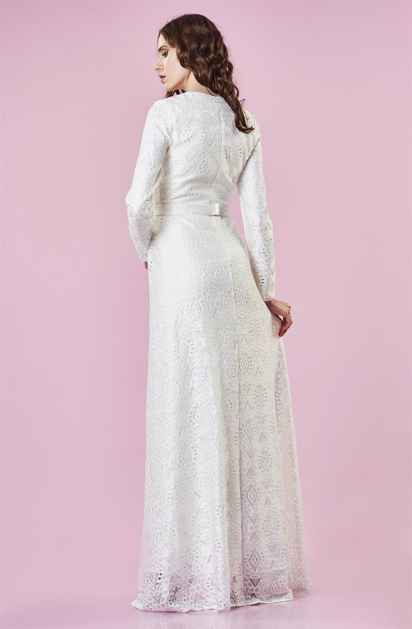 Evening Dress Dress-White DS1001-02