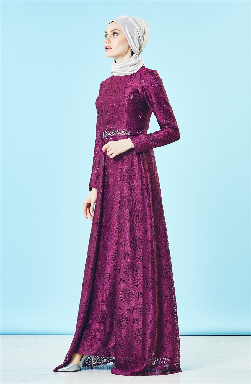 Evening Dress Dress-Purple DS1001-45