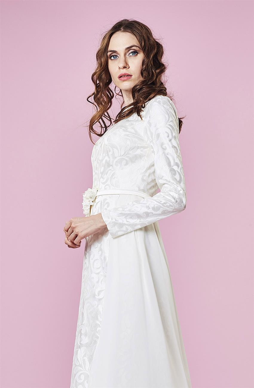 فستان سهرة فستان-أبيض DS1007-02