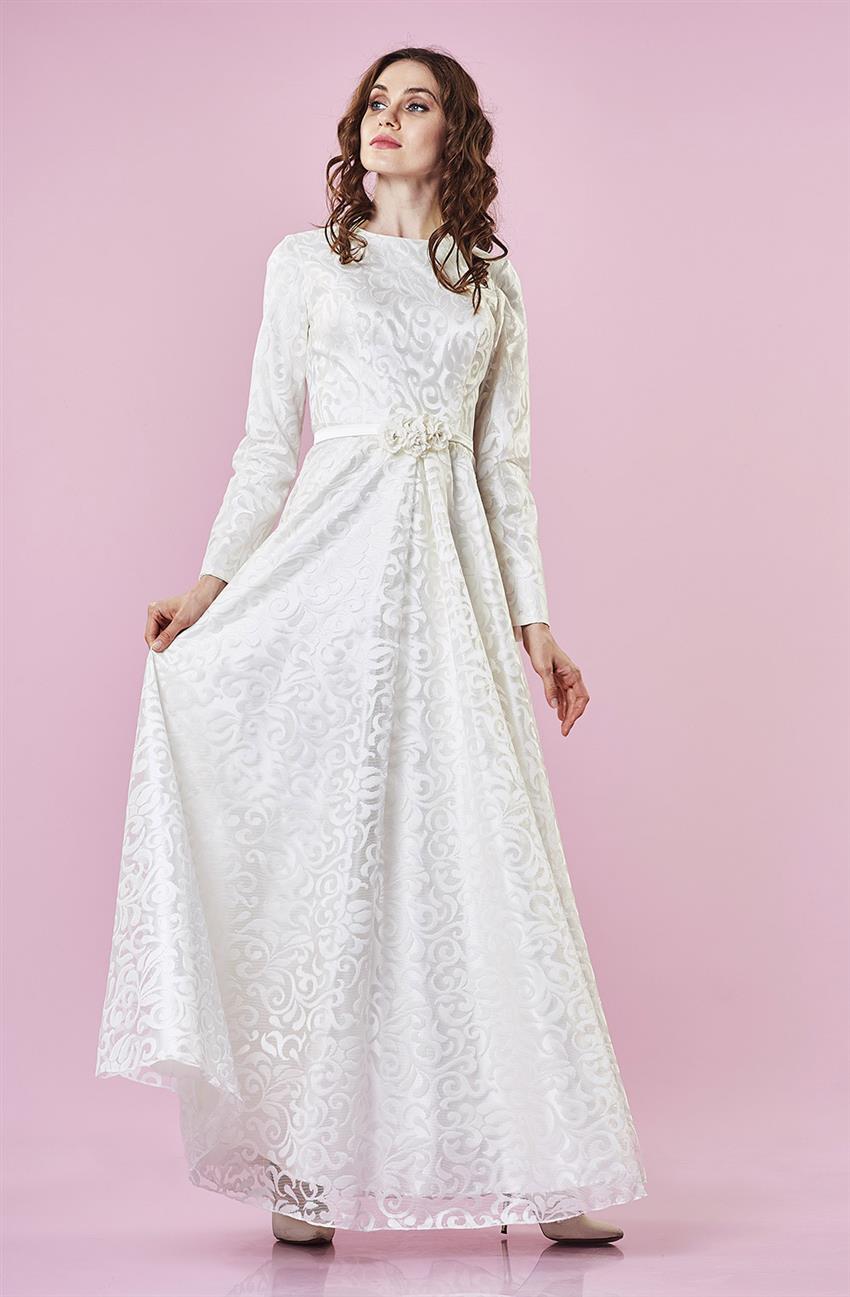 فستان سهرة فستان-أبيض DS1008-02