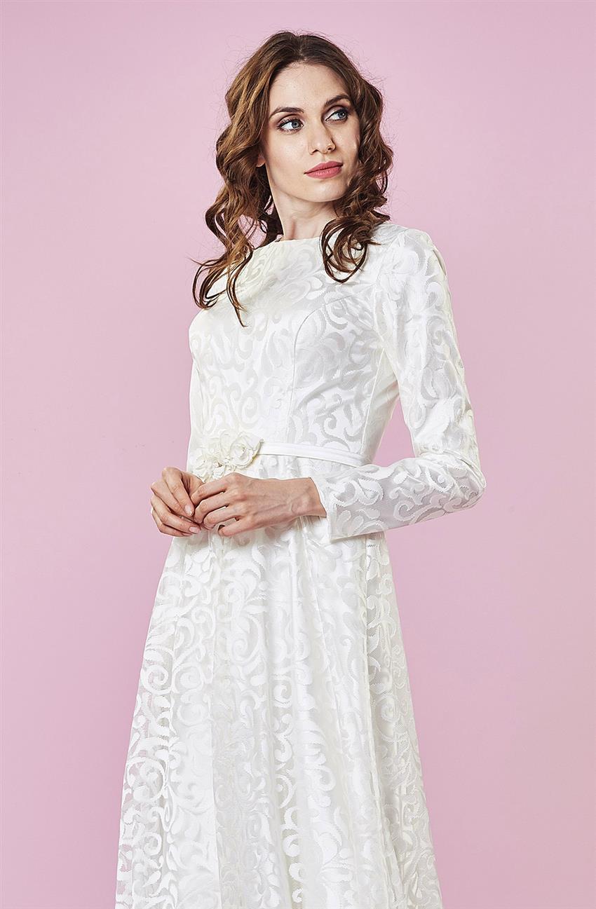 فستان سهرة فستان-أبيض DS1008-02