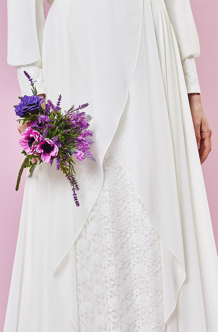 Evening Dress Dress-White DS1011-02