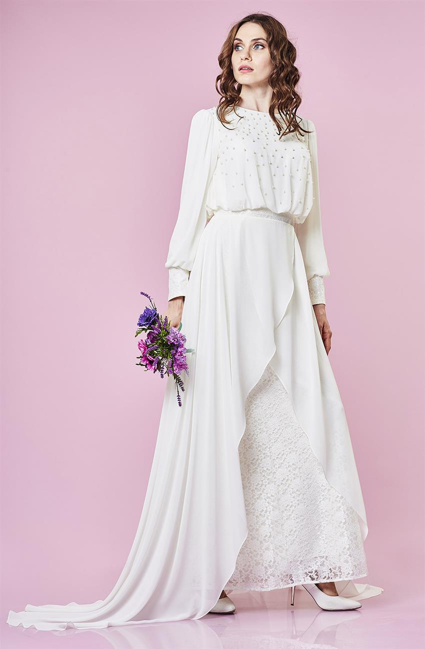 فستان سهرة فستان-أبيض DS1011-02