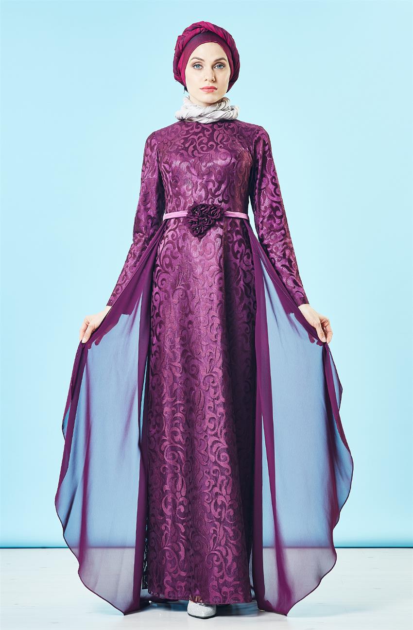 Evening Dress Dress-Purple DS1007-45