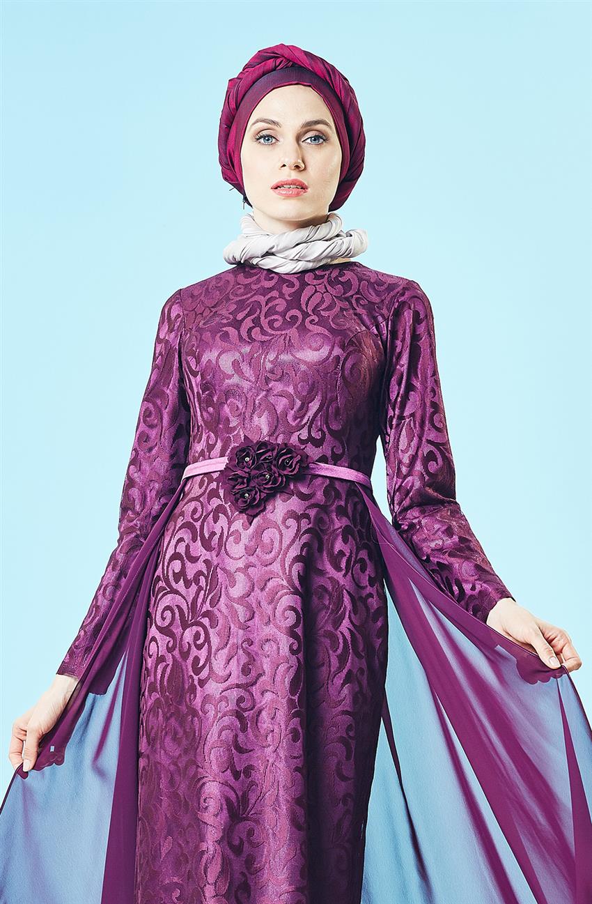 فستان سهرة فستان-أرجواني DS1007-45