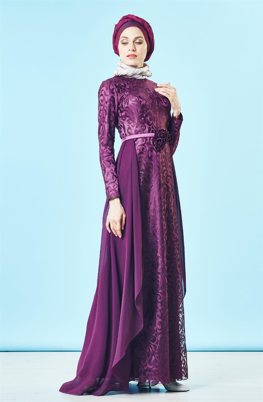 Evening Dress Dress-Purple DS1007-45