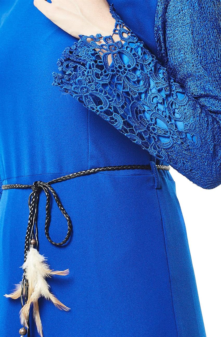 فستان-أزرق غامق H6585-74