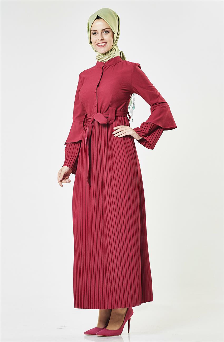 Dress-Claret Red H6644-26