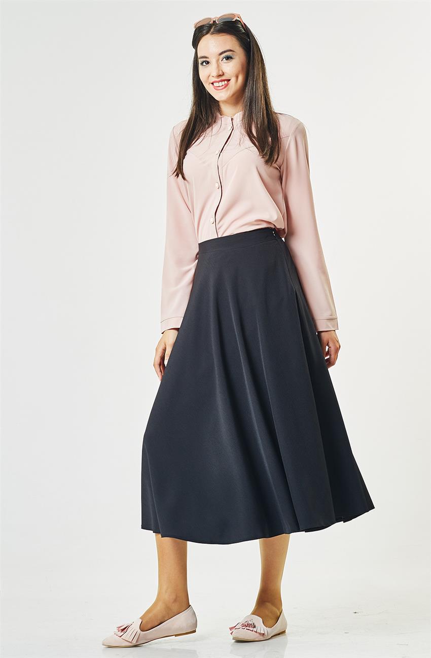 Skirt-Black Ms674-01