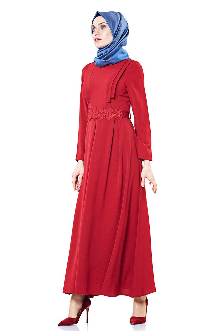 Abiye Kırmızı Elbise 1782-34