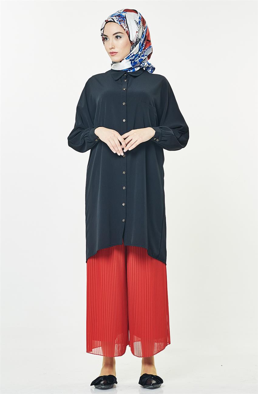 Pilisoley Detaylı Pantolon Kırmızı Etek MS8001-34