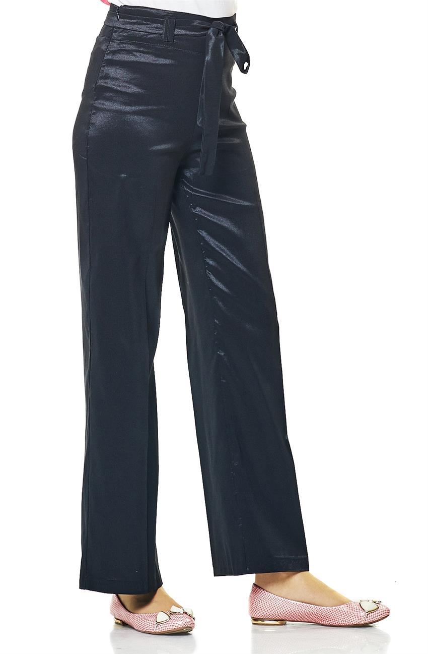 Nakışlı Siyah Pantolon VZ1025-01