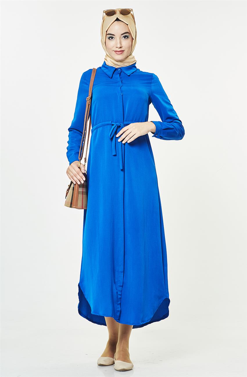 فستان-أزرق غامق VZ3031-47
