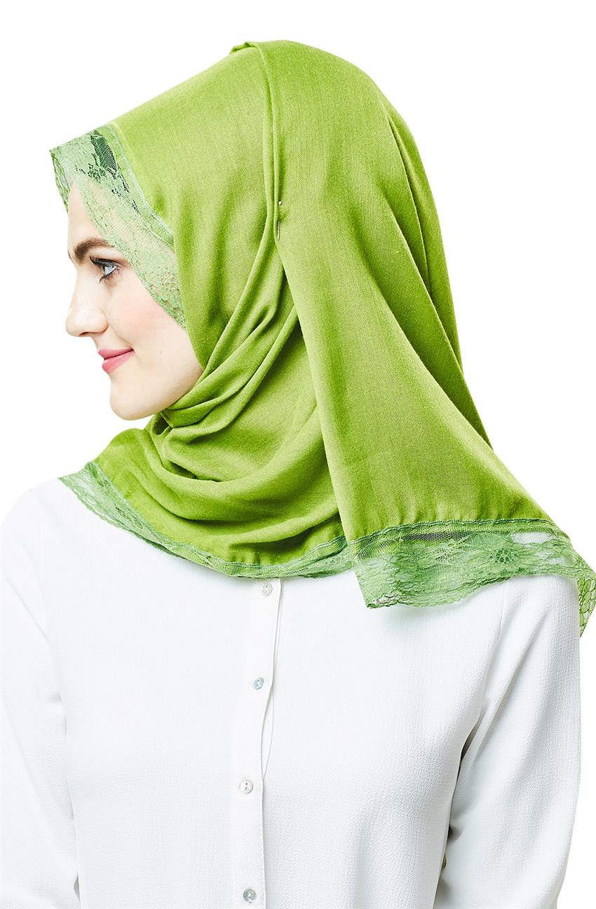 Paşmina Shawl-Green N1009-21