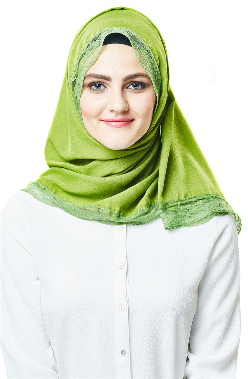 Paşmina Shawl-Green N1009-21