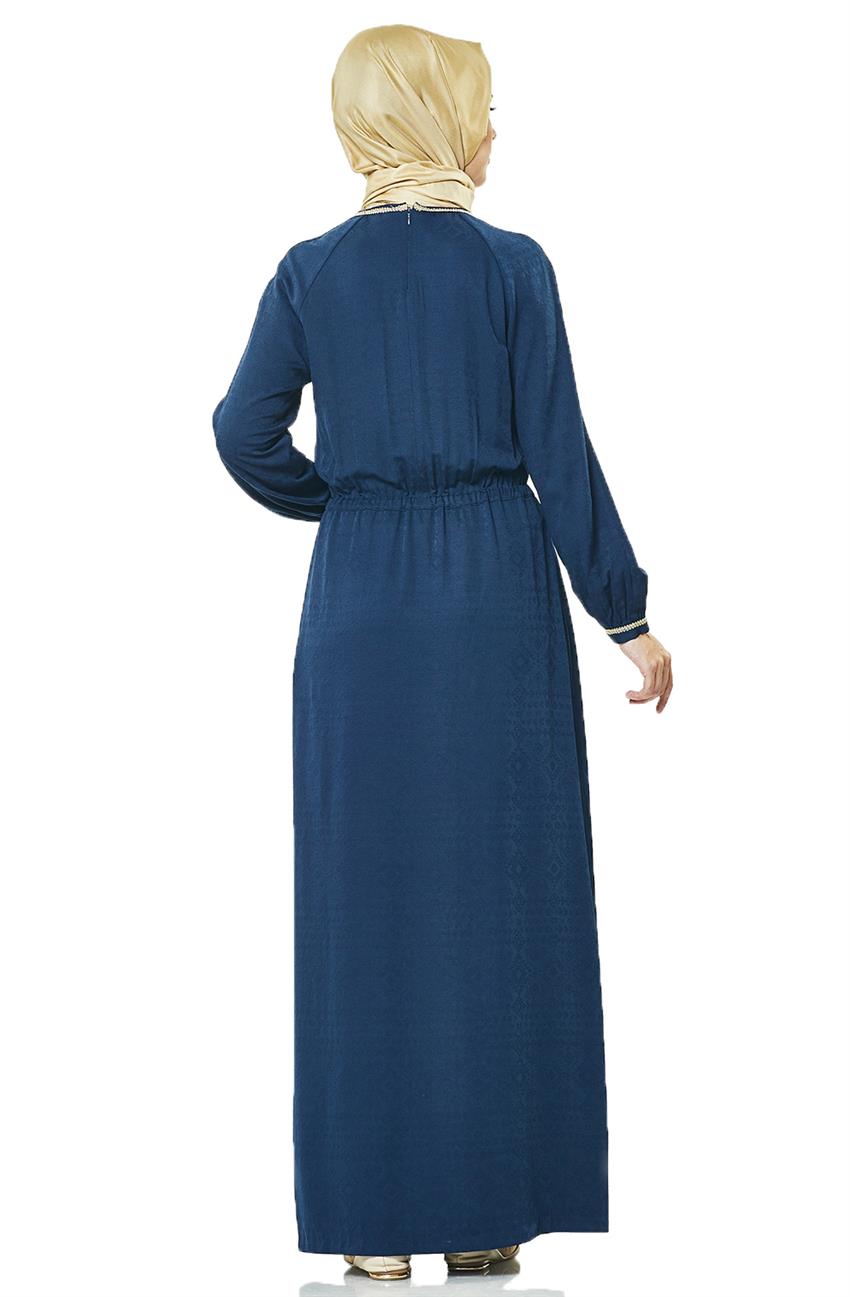 Kyr Dress-Navy Blue Ky-B7-83004-11