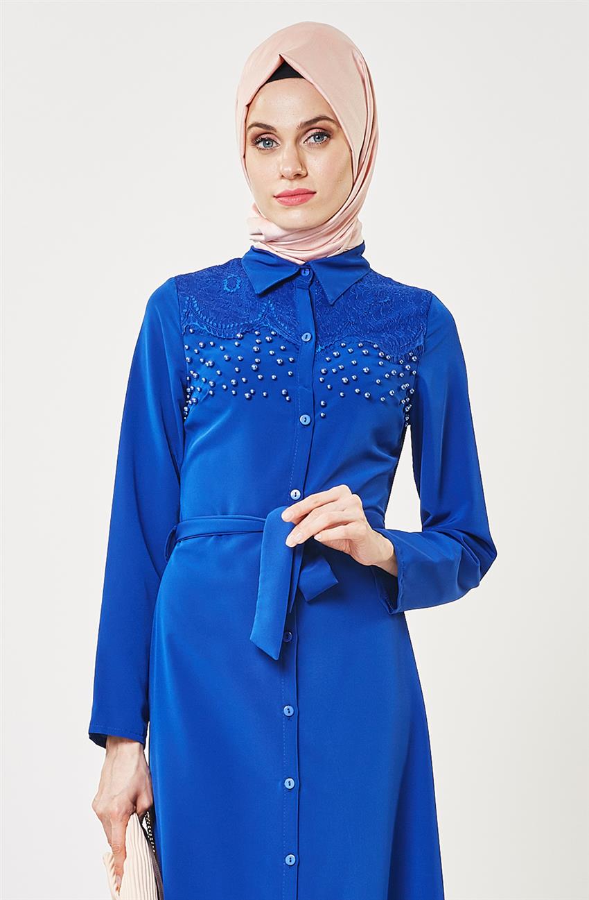فستان-أزرق غامق VZ6140-47