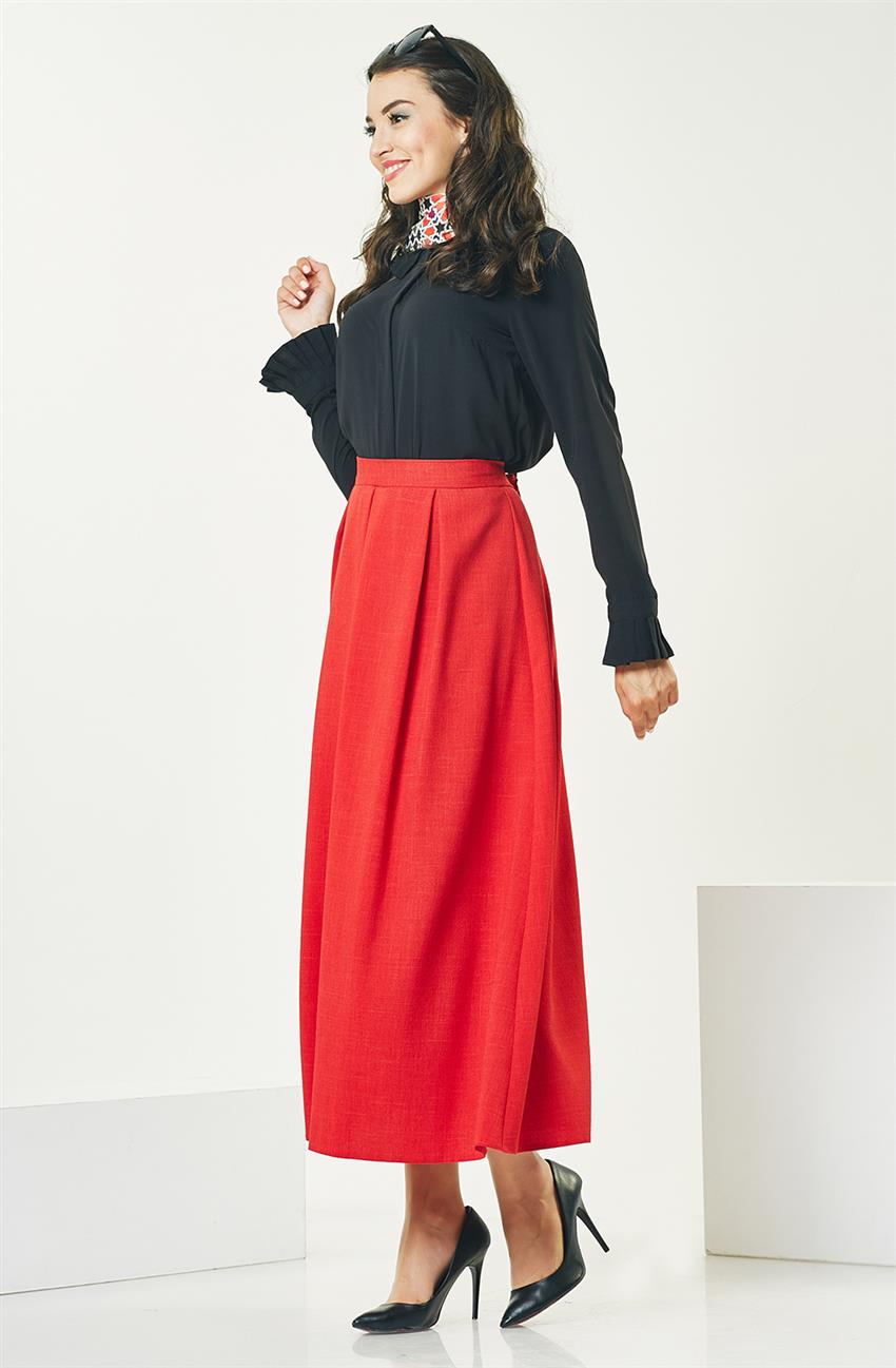 Skirt-Red MS687-34