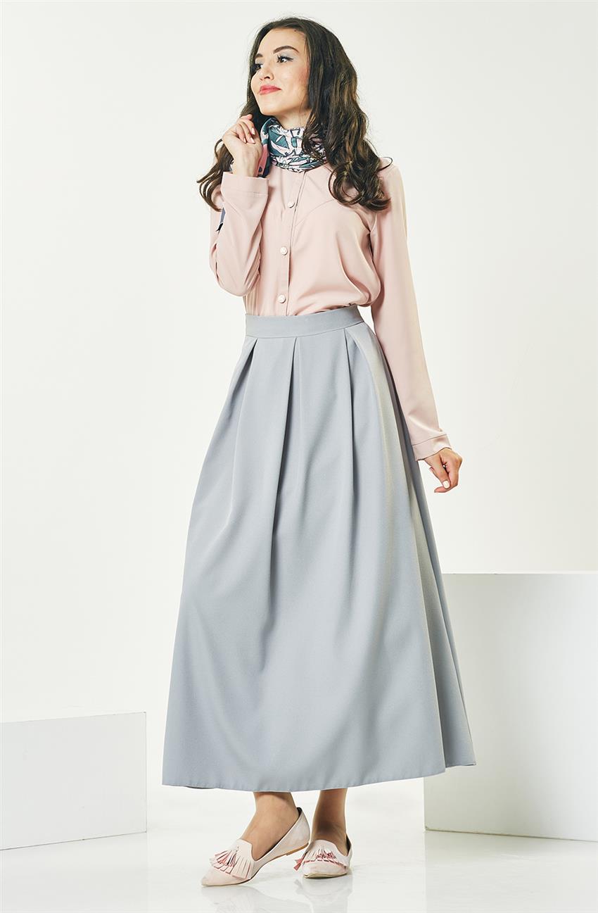 Skirt-Gray MS687-04