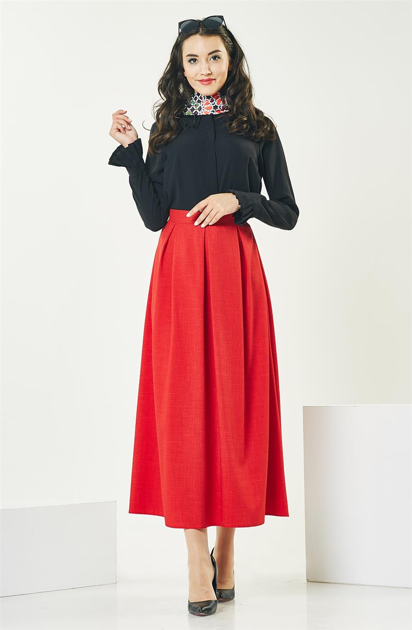Skirt-Red MS687-34