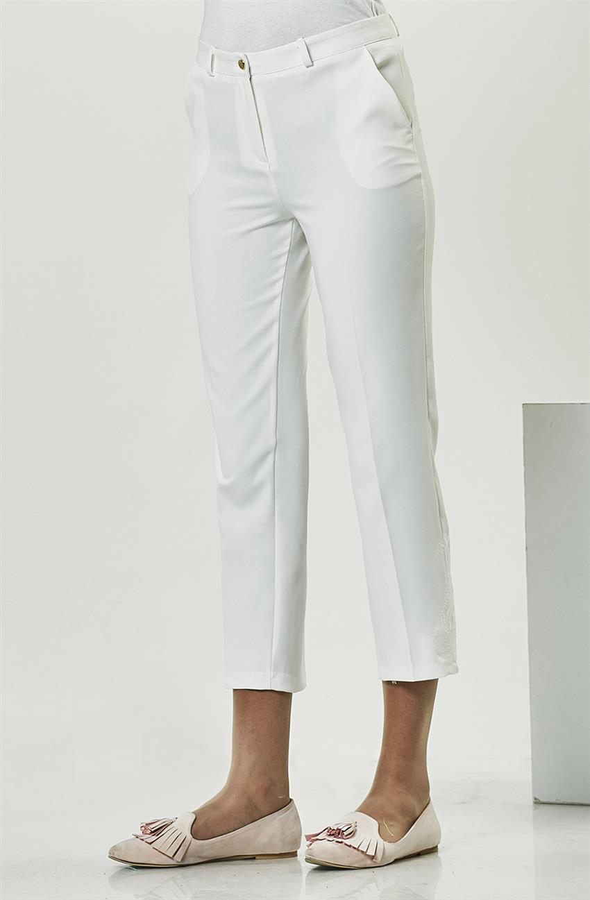 Beyaz Pantolon VZ1048-02
