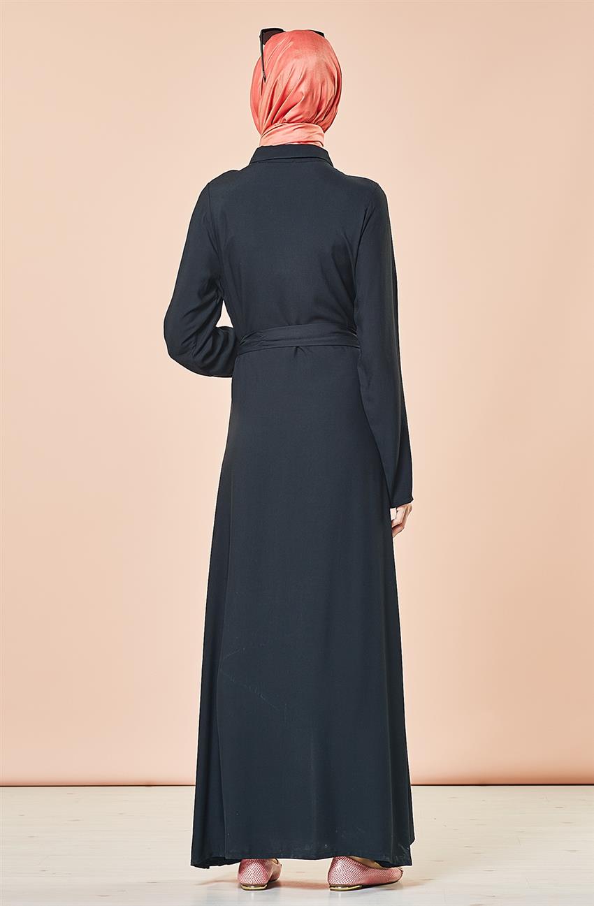 Siyah Elbise VZ6140-01