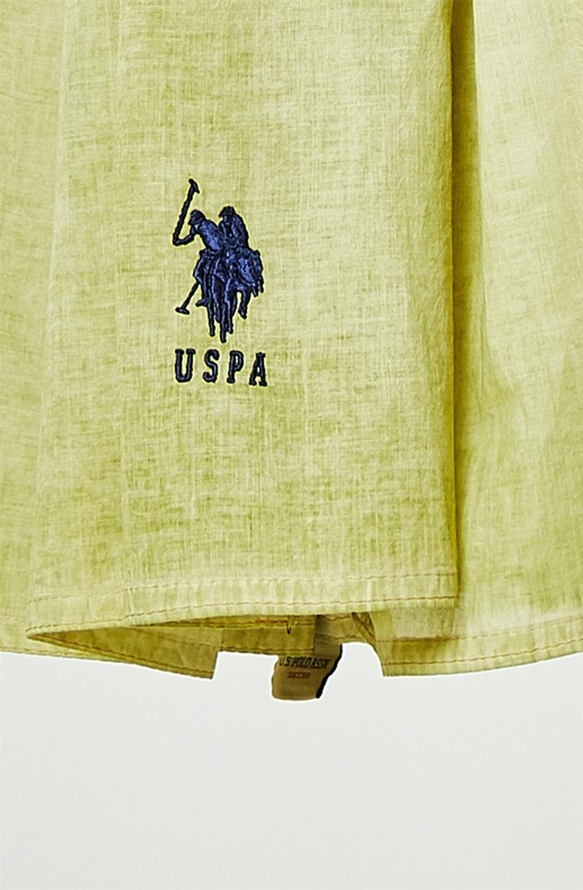 U.S. Polo Assn Fular Şal 200-V26 Fıstık Yeşili