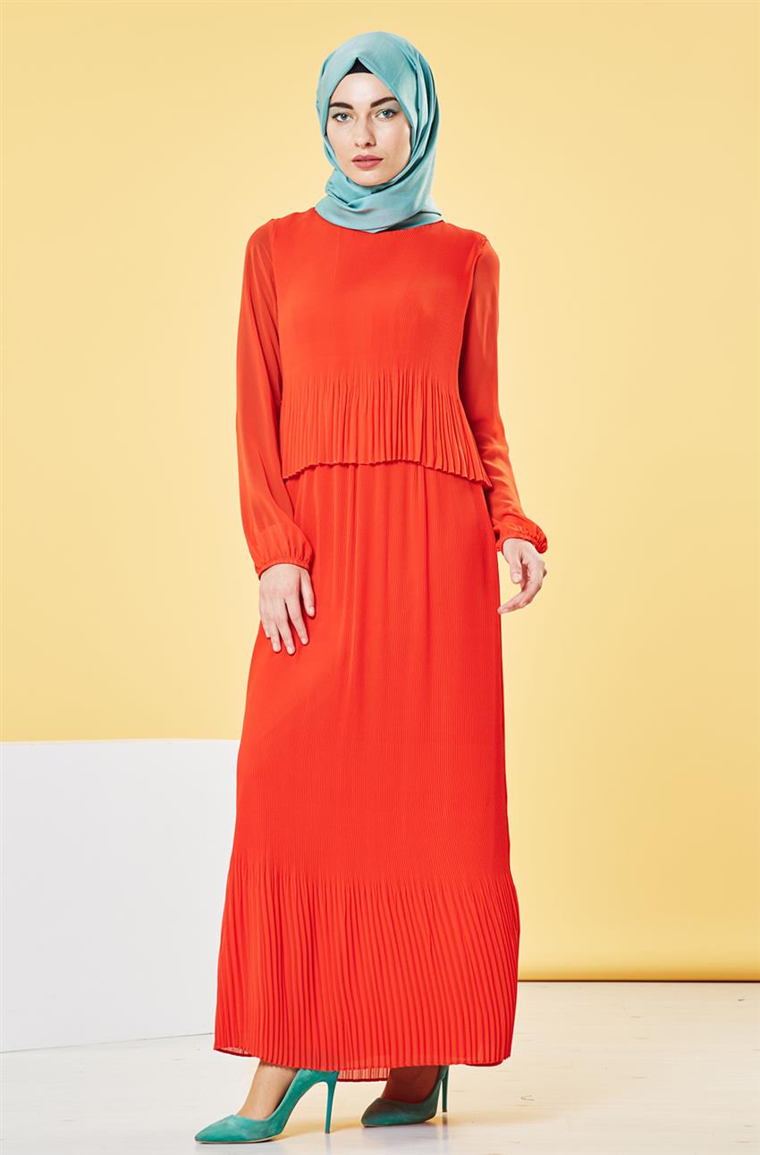 فستان-برتقالي BL7327-58