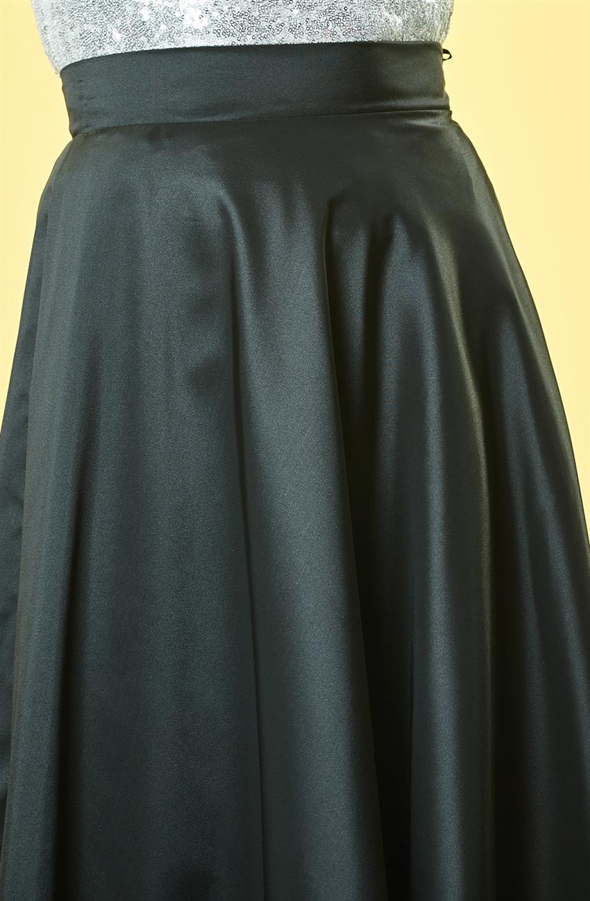 Skirt-Black MS608-01