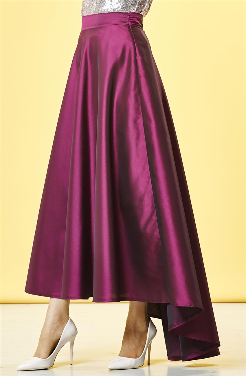 Skirt-Plum MS608-51