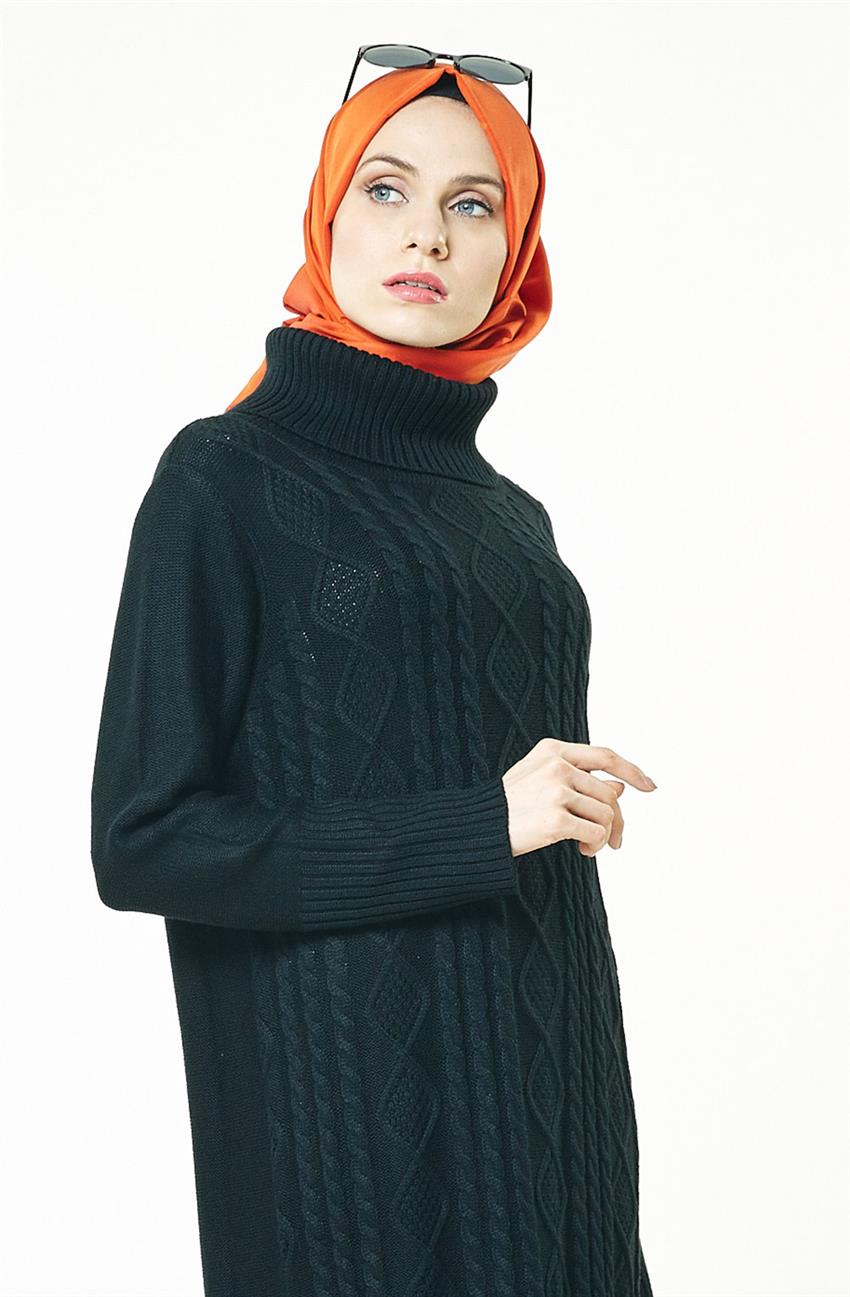 Knitwear Dress-Black KA-A6-TRK08-12