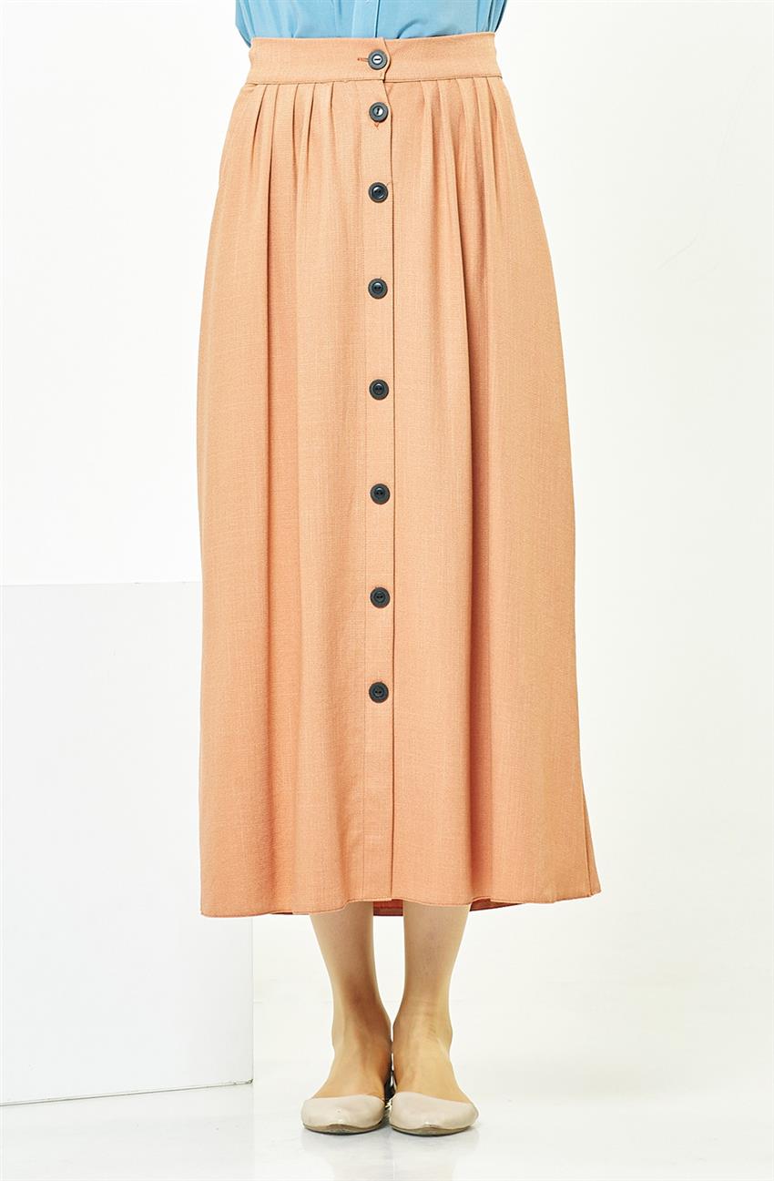 Skirt-Orange 4664-37