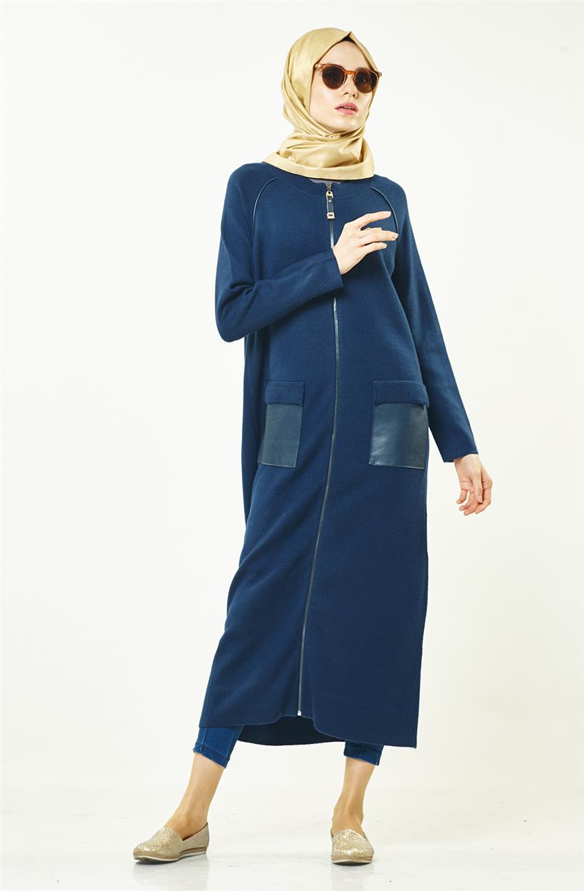 Knitwear Cardigan-Navy Blue KA-A6-TRK07-11