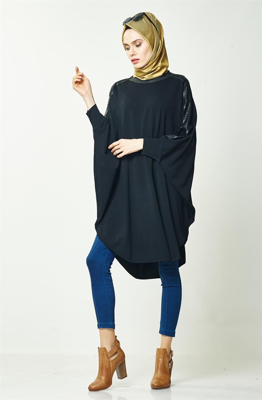 Knitwear Tunic-Black KA-A6-TRK14-12