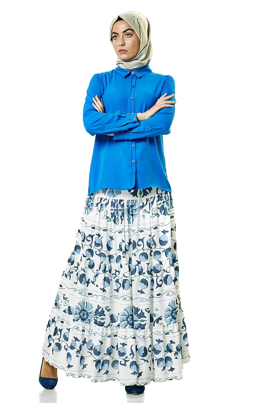 Skirt-Blue KA-B7-12093-09