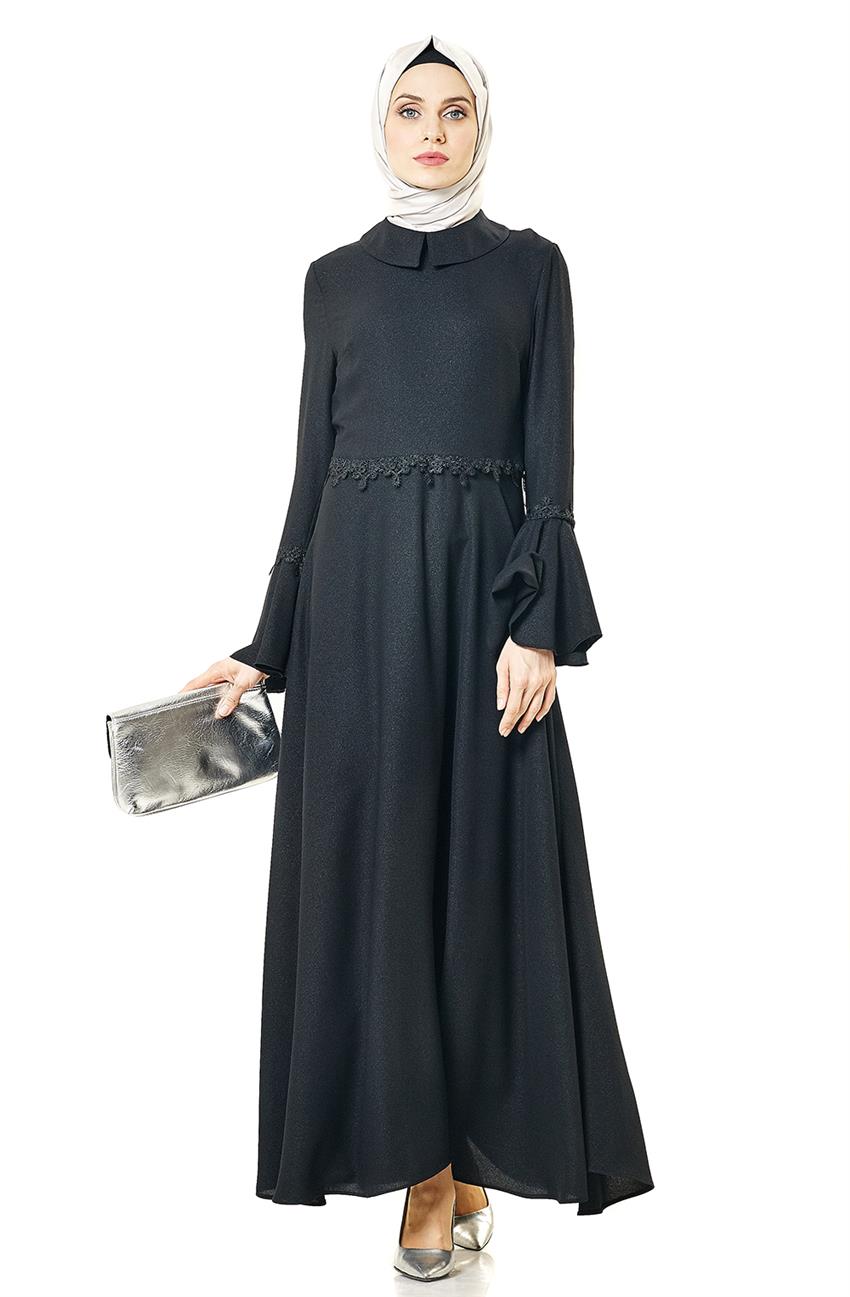 Evening Dress Dress-Black Z1179-09