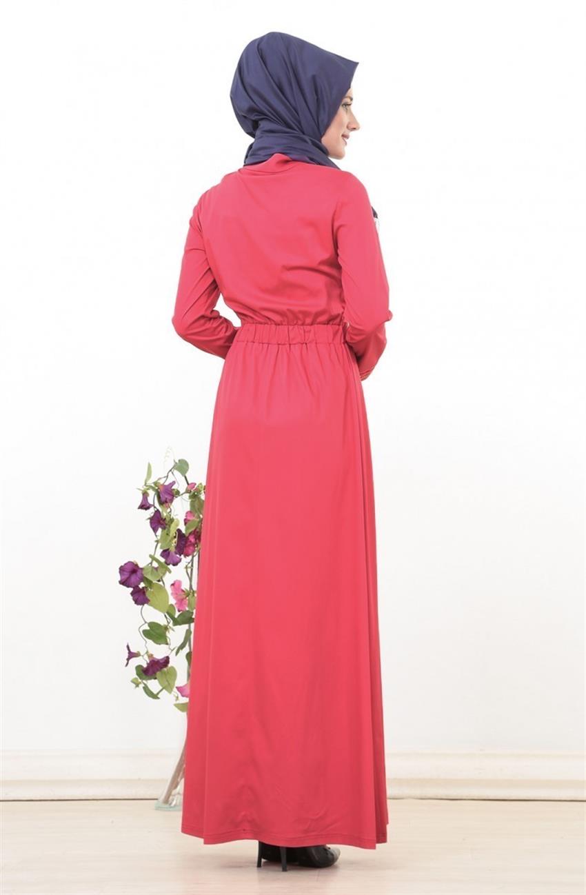 Kloş Kesim Nar Elbise Çiçeği 594-40