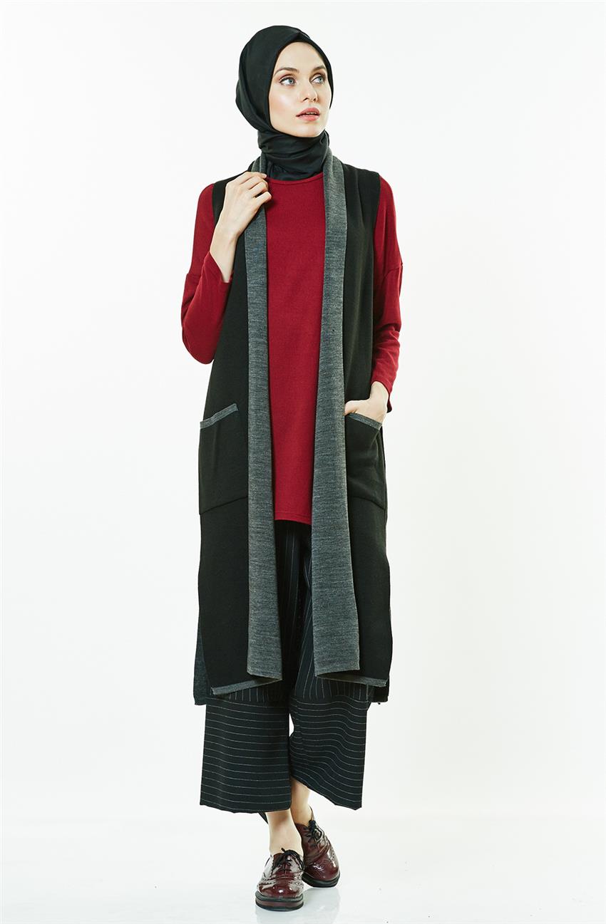 Knitwear Vest-Black 14162-01