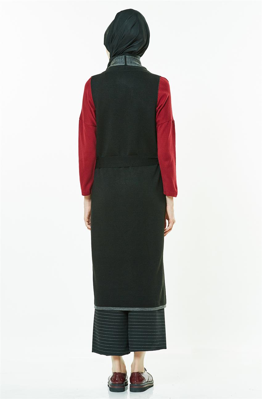 Knitwear Vest-Black 14162-01