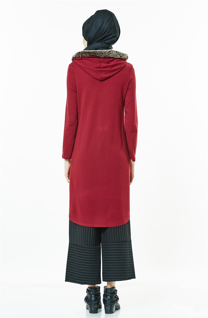 Knitwear Tunic-Claret Red 14914-67