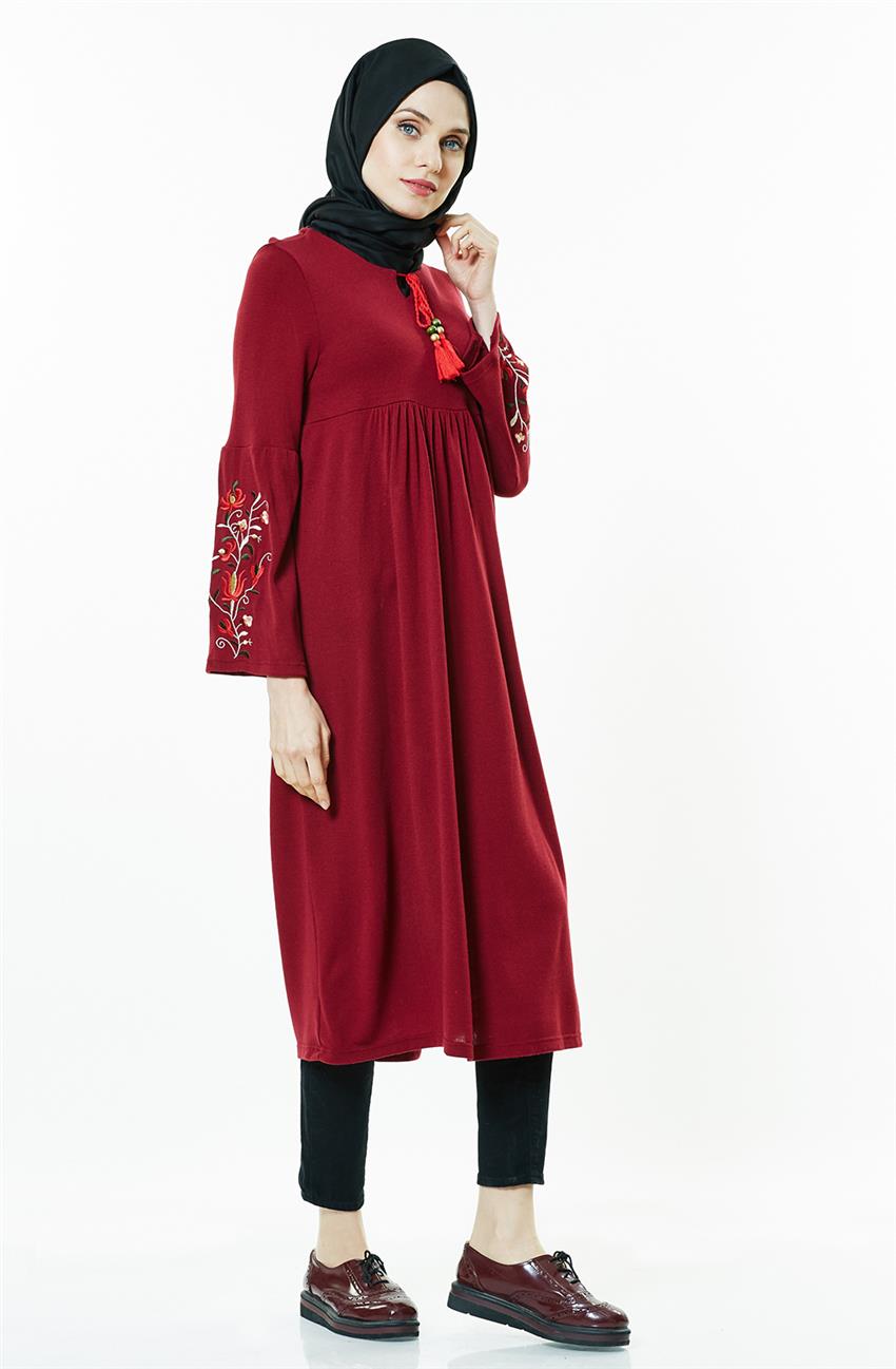 Knitwear Tunic-Claret Red 14944-67