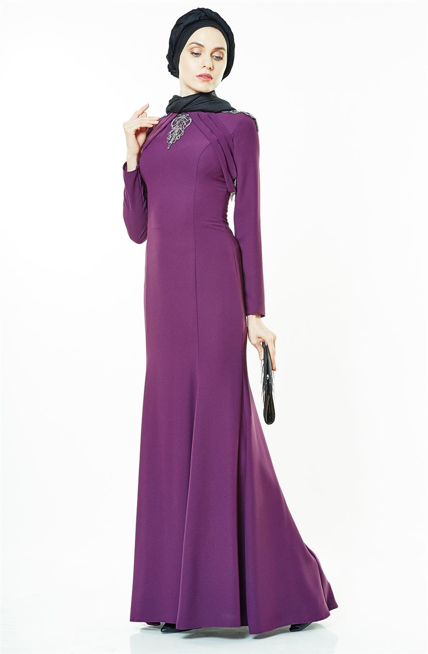 Evening Dress Dress-Plum 2230-51