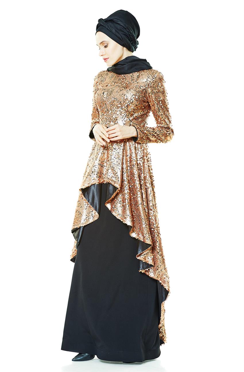 Evening Dress Dress-Gold BY279-93