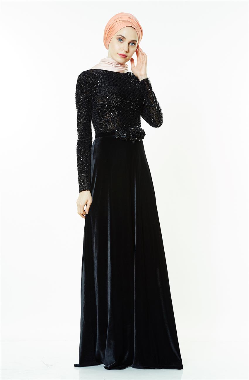 Evening Dress Dress-Black BY1022-01