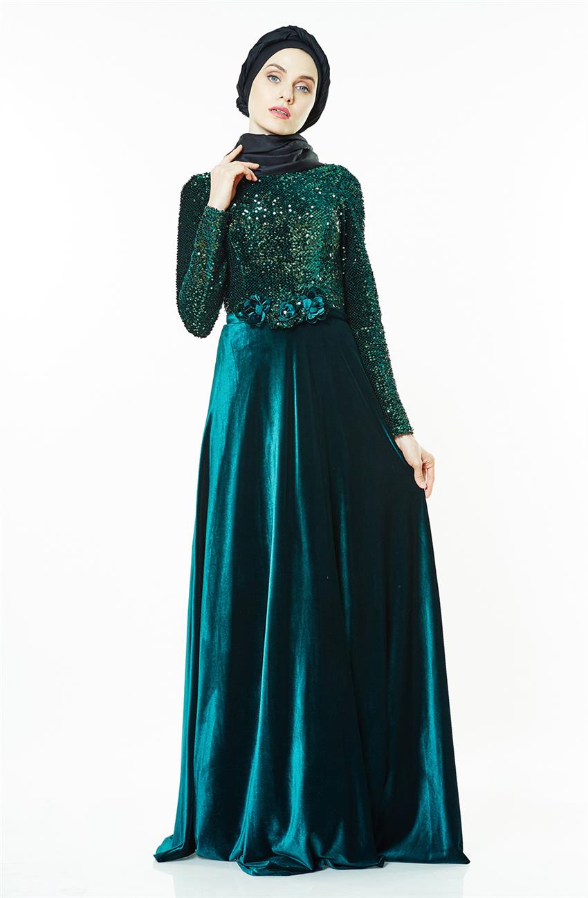 فستان سهرة فستان-أخضر BY1022-21