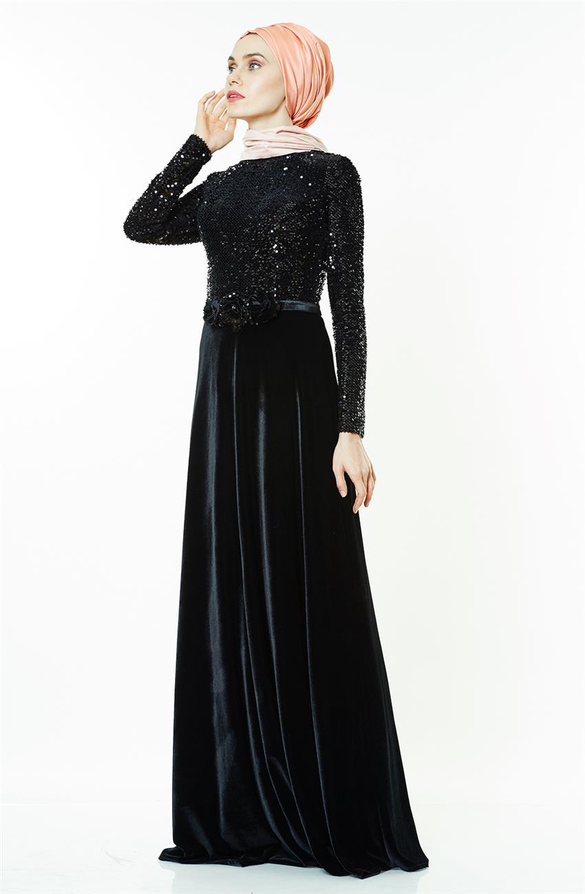 فستان سهرة فستان-أسود BY1022-01