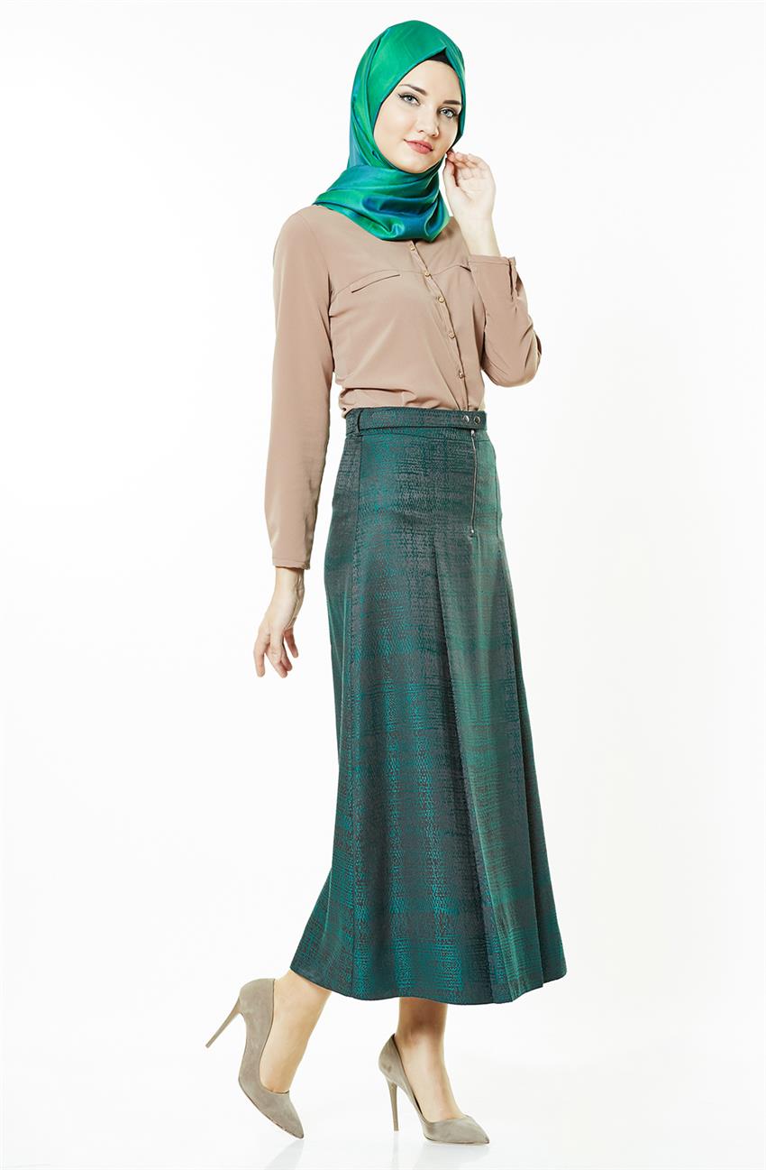 Tuğba Skirt-Green J8137-22