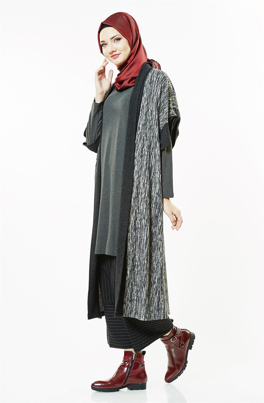 طقم فستان-لون الفحم ar-11079-50